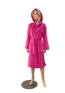 Fuchsia Badjas Hooded